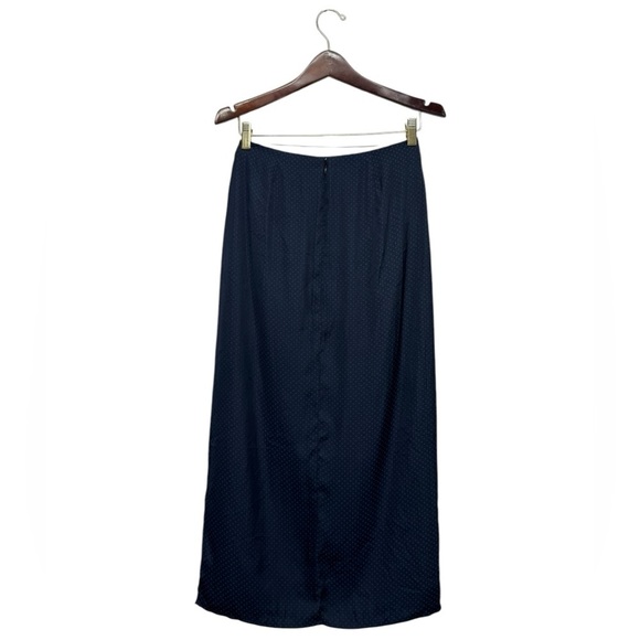 NWOT REVOLVE L’ACADEMIE Polka Dot Maxi Skirt Navy S - Picture 9 of 9